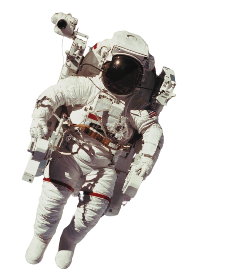 astronaute dans l'espace image détourée