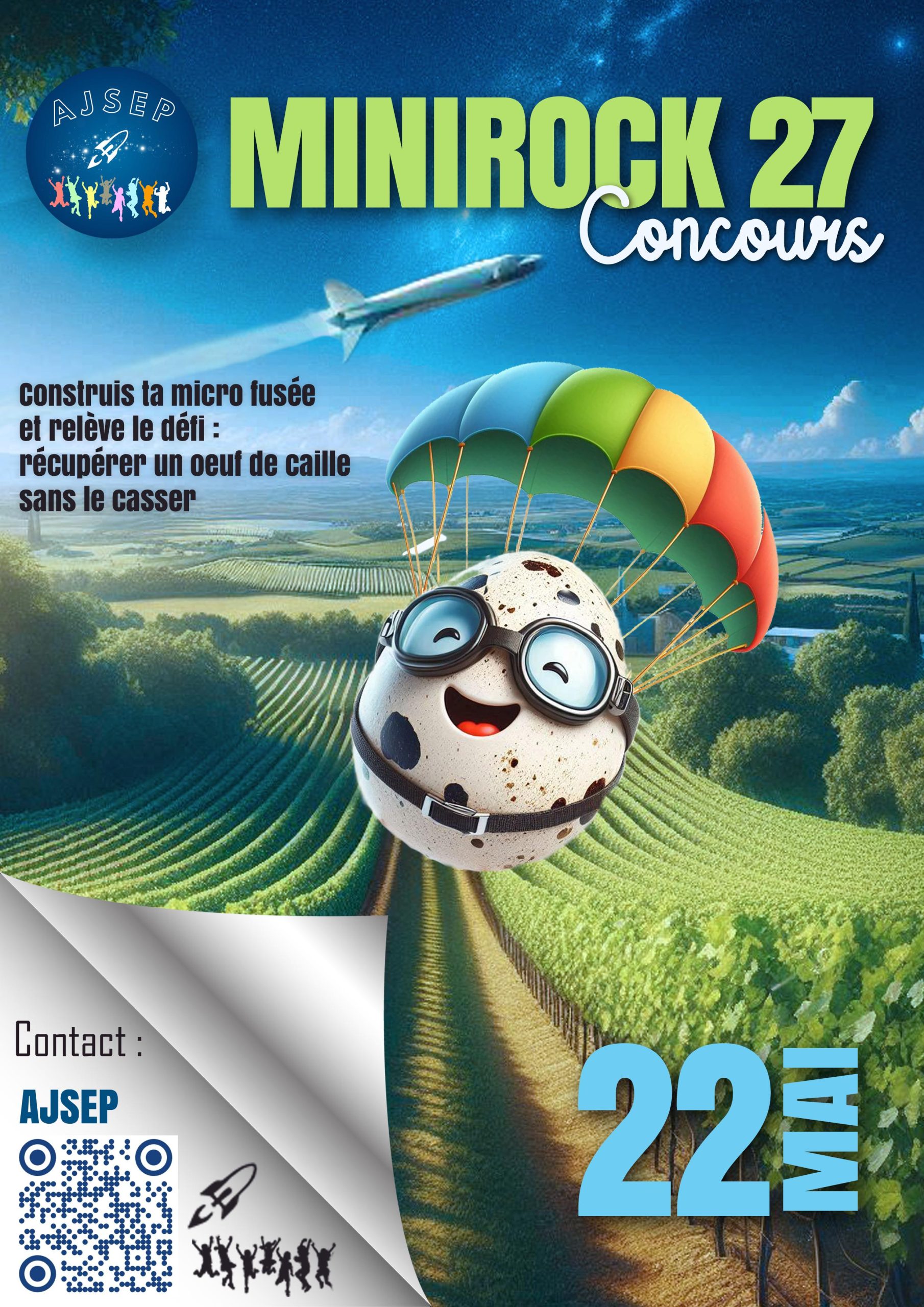 Affiche officielle du concours Minirock 2027